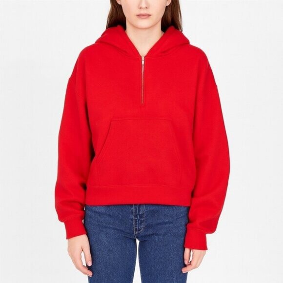 Discount Divas Women's Red Pullover Hoodie Size S NEW - Picture 1 of 4